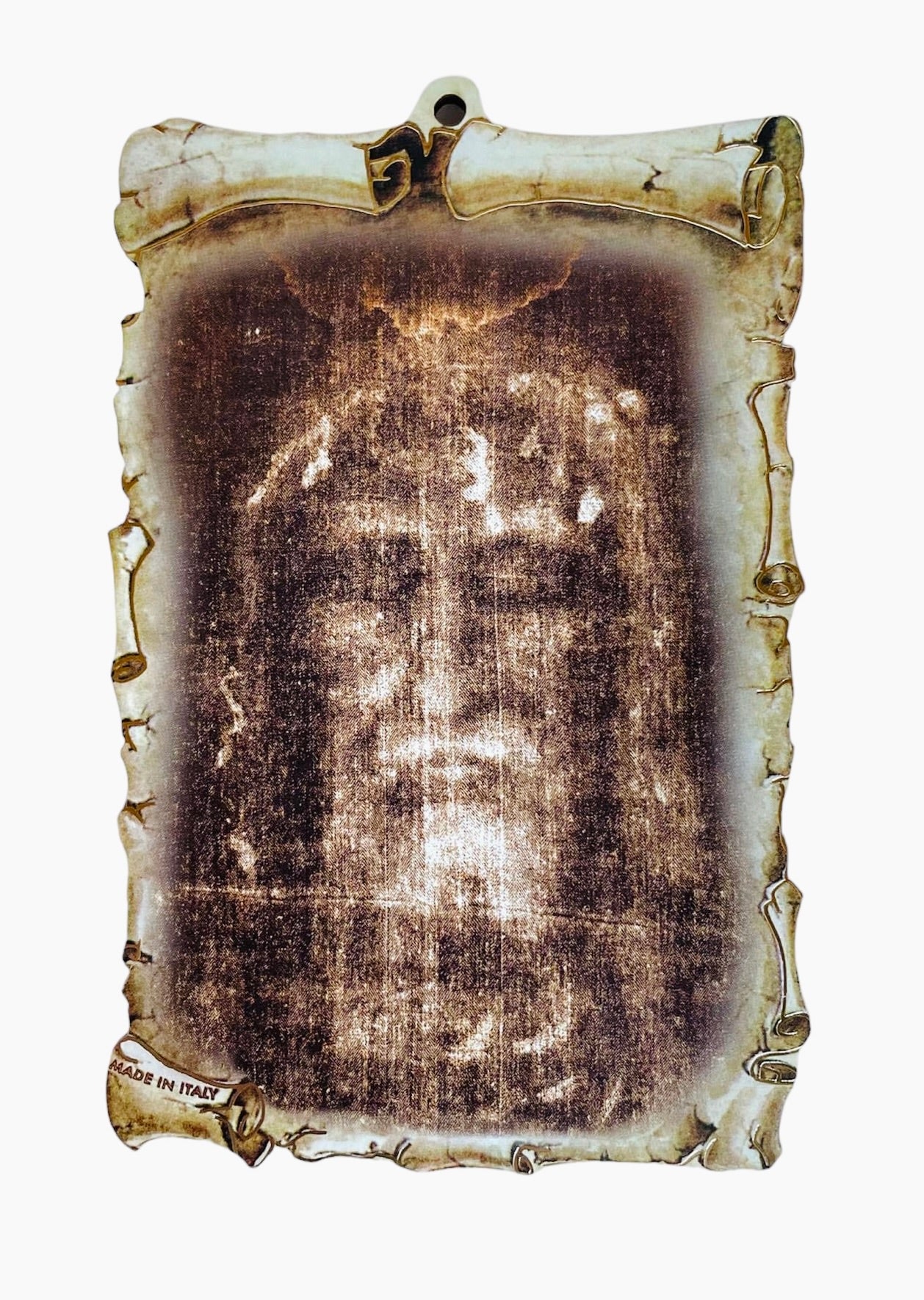 ÍCONO ESTILO PERGAMINO DEL DIVINO ROSTRO