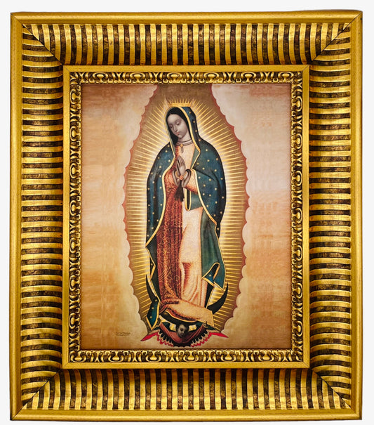 CUADRO DE LA VIRGEN DE GUADALUPE IMPRESA EN LIENZO/CANVAS