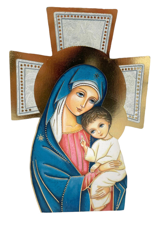 ICONO VIRGEN CON NIÑO PARA  SUPERFICIE PLANA
