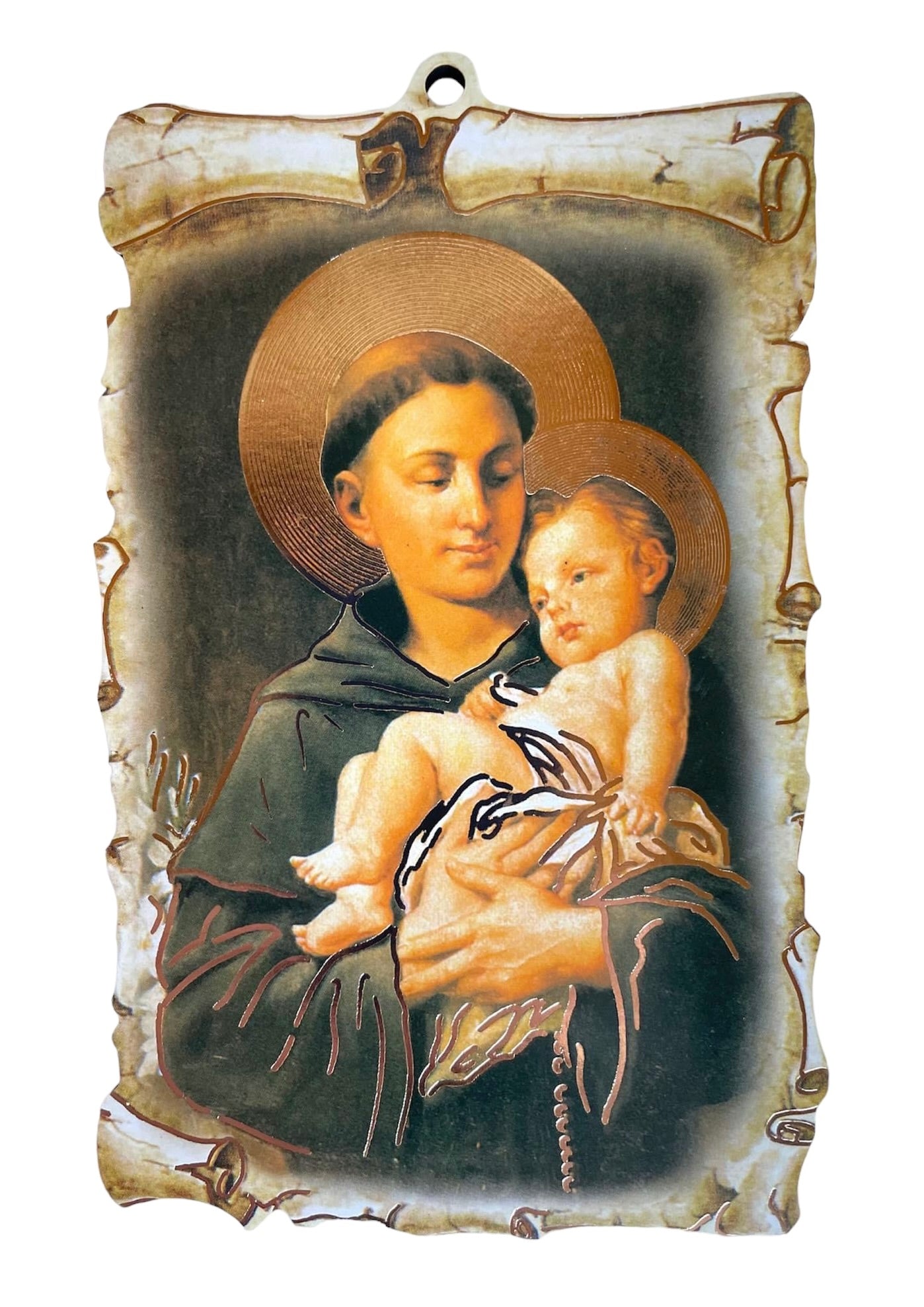 ICONO ESTILO PERGAMINO DE SAN ANTONIO