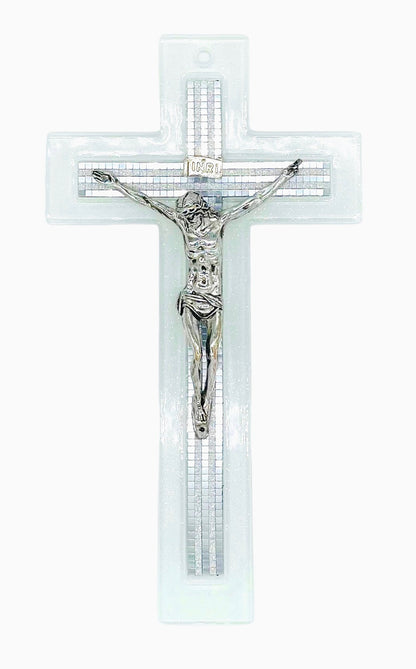 CRUCIFIJO DE CRISTAL DE MURANO