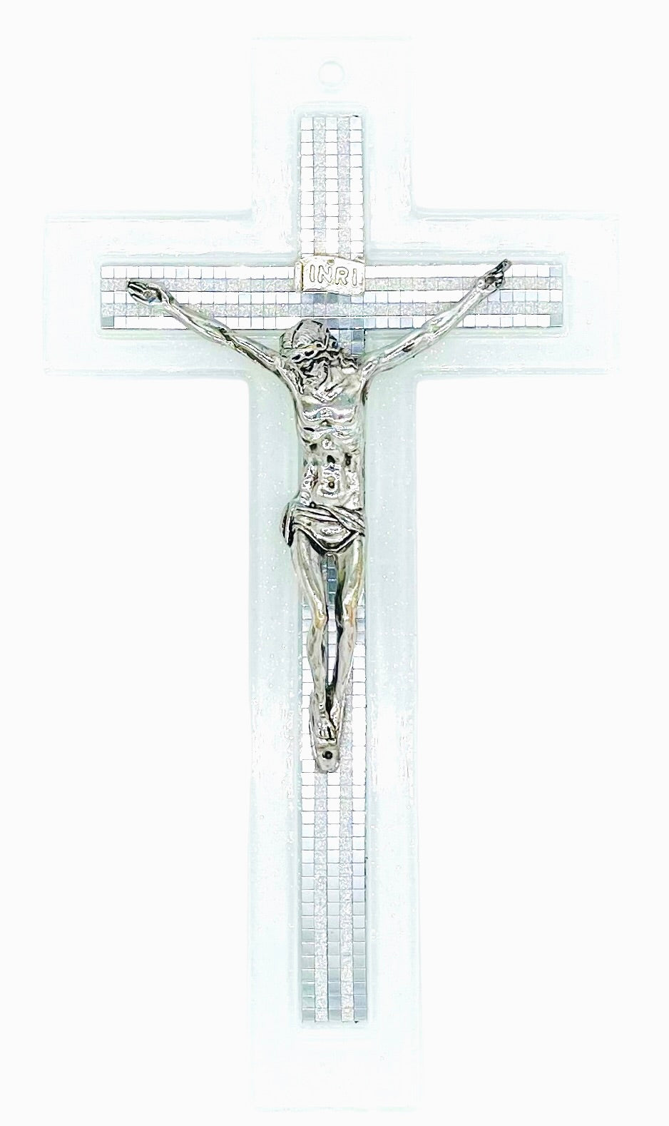 CRUCIFIJO DE CRISTAL DE MURANO