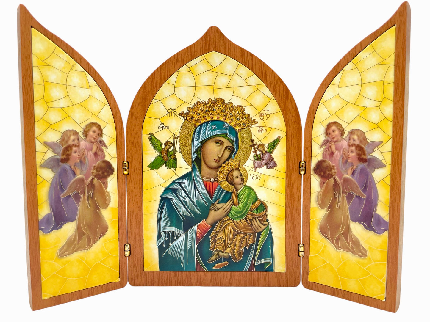 TRIPTICO GRANDE VIRGEN DEL PERPETUO SOCORRO